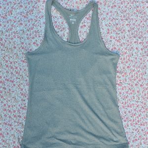 Nike Tank Top Racer-back Red Grey Active Medium